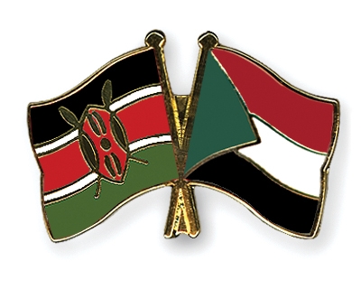 Fahnen Pins Kenia Sudan