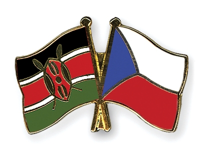 Fahnen Pins Kenia Tschechische-Republik