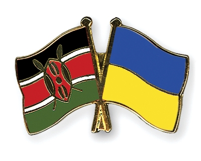 Fahnen Pins Kenia Ukraine