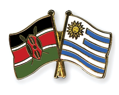 Fahnen Pins Kenia Uruguay