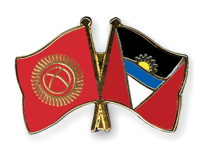 Fahnen Pins Kirgisistan Antigua-und-Barbuda