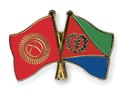 Fahnen Pins Kirgisistan Eritrea