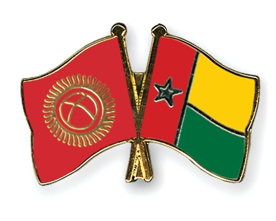 Fahnen Pins Kirgisistan Guinea-Bissau