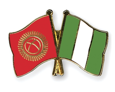 Fahnen Pins Kirgisistan Nigeria