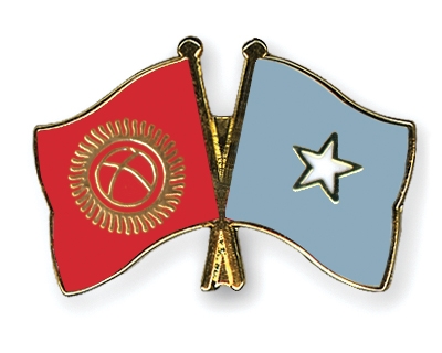 Fahnen Pins Kirgisistan Somalia