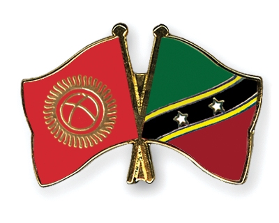 Fahnen Pins Kirgisistan St-Kitts-und-Nevis