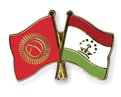 Fahnen Pins Kirgisistan Tadschikistan