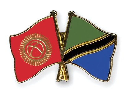 Fahnen Pins Kirgisistan Tansania