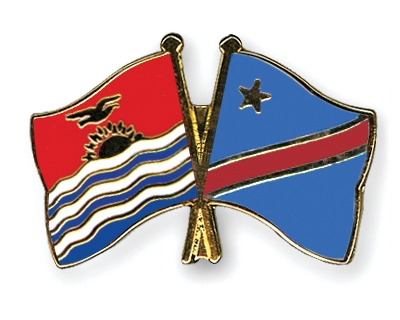 Fahnen Pins Kiribati Kongo-Demokratische-Republik