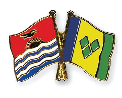 Fahnen Pins Kiribati St-Vincent-und-die-Grenadinen