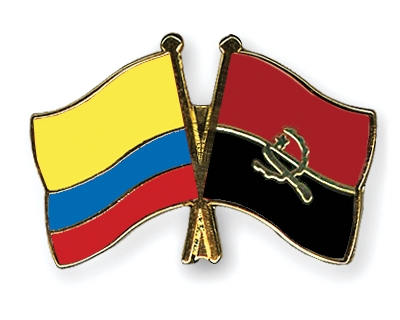Fahnen Pins Kolumbien Angola
