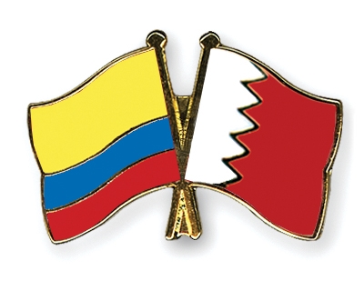 Fahnen Pins Kolumbien Bahrain