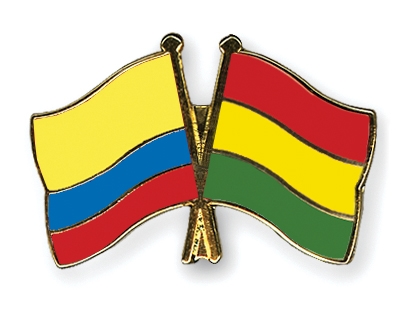Fahnen Pins Kolumbien Bolivien