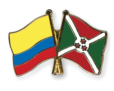 Fahnen Pins Kolumbien Burundi