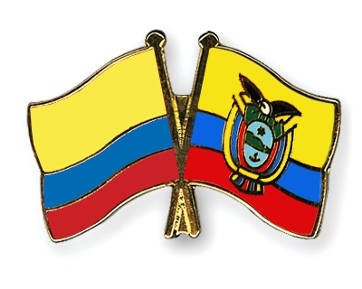 Fahnen Pins Kolumbien Ecuador