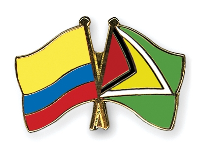 Fahnen Pins Kolumbien Guyana