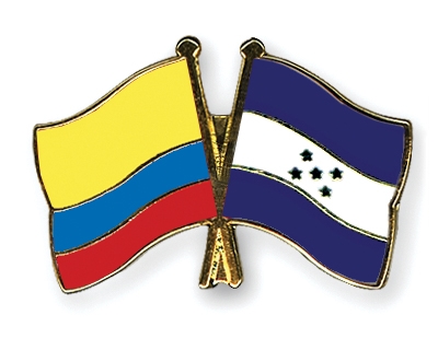 Fahnen Pins Kolumbien Honduras