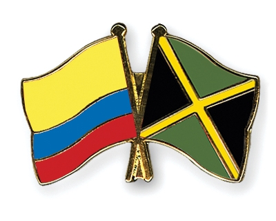 Fahnen Pins Kolumbien Jamaika