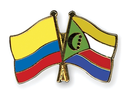Fahnen Pins Kolumbien Komoren