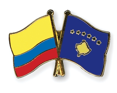 Fahnen Pins Kolumbien Kosovo
