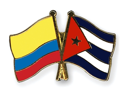 Fahnen Pins Kolumbien Kuba