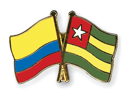 Fahnen Pins Kolumbien Togo