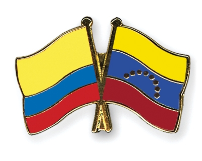 Fahnen Pins Kolumbien Venezuela