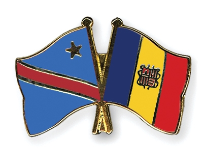 Fahnen Pins Kongo-Demokratische-Republik Andorra