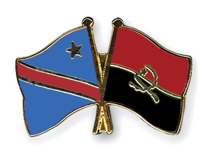Fahnen Pins Kongo-Demokratische-Republik Angola
