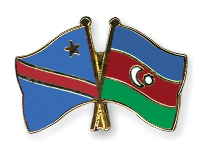 Fahnen Pins Kongo-Demokratische-Republik Aserbaidschan