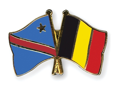 Fahnen Pins Kongo-Demokratische-Republik Belgien