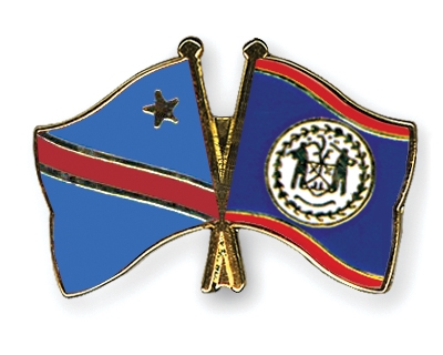 Fahnen Pins Kongo-Demokratische-Republik Belize