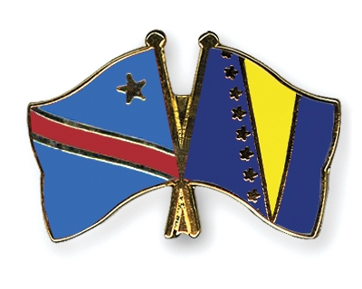 Fahnen Pins Kongo-Demokratische-Republik Bosnien-und-Herzegowina