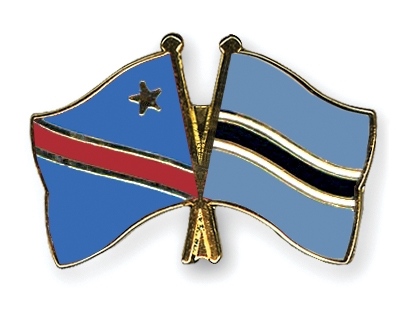 Fahnen Pins Kongo-Demokratische-Republik Botsuana