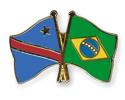 Fahnen Pins Kongo-Demokratische-Republik Brasilien