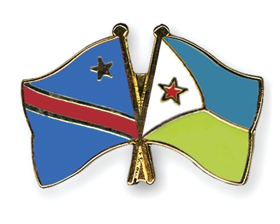 Fahnen Pins Kongo-Demokratische-Republik Dschibuti