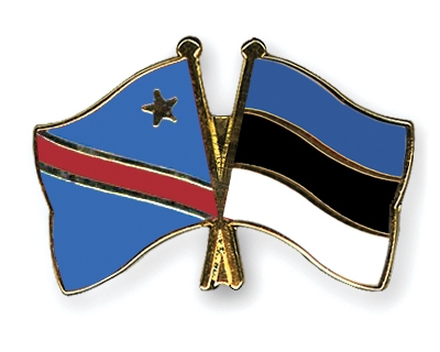 Fahnen Pins Kongo-Demokratische-Republik Estland