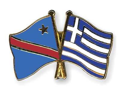 Fahnen Pins Kongo-Demokratische-Republik Griechenland