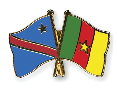 Fahnen Pins Kongo-Demokratische-Republik Kamerun