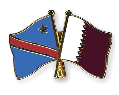 Fahnen Pins Kongo-Demokratische-Republik Katar
