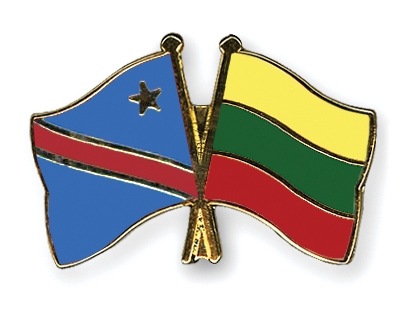 Fahnen Pins Kongo-Demokratische-Republik Litauen