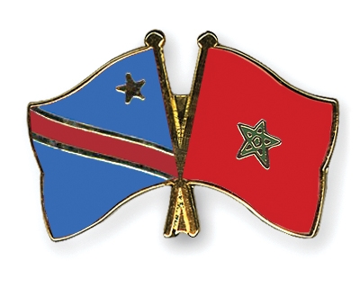 Fahnen Pins Kongo-Demokratische-Republik Marokko