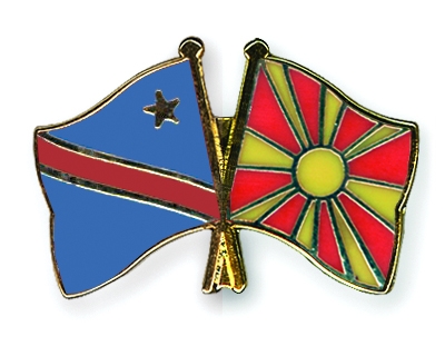 Fahnen Pins Kongo-Demokratische-Republik Mazedonien