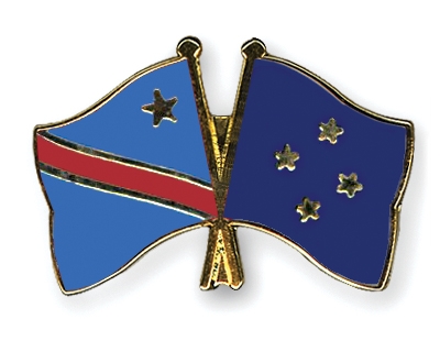 Fahnen Pins Kongo-Demokratische-Republik Mikronesien