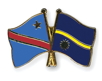 Fahnen Pins Kongo-Demokratische-Republik Nauru