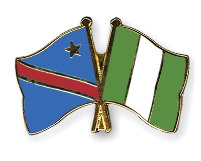 Fahnen Pins Kongo-Demokratische-Republik Nigeria