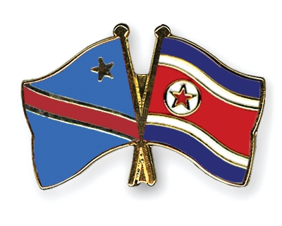Fahnen Pins Kongo-Demokratische-Republik Nordkorea