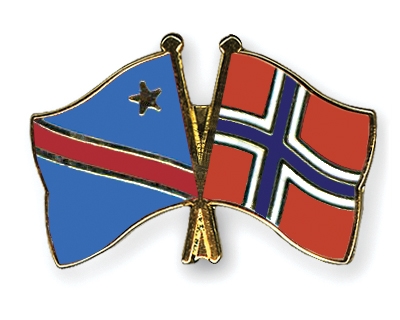 Fahnen Pins Kongo-Demokratische-Republik Norwegen