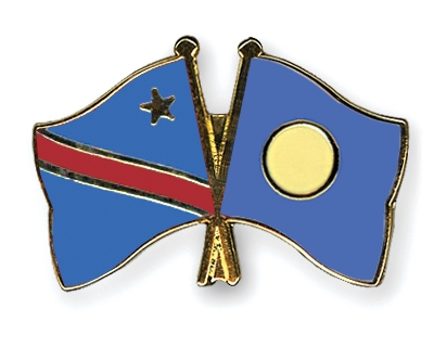 Fahnen Pins Kongo-Demokratische-Republik Palau