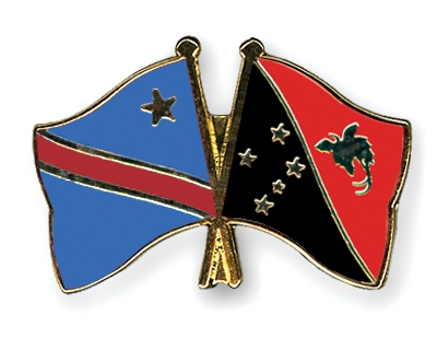 Fahnen Pins Kongo-Demokratische-Republik Papua-Neuguinea